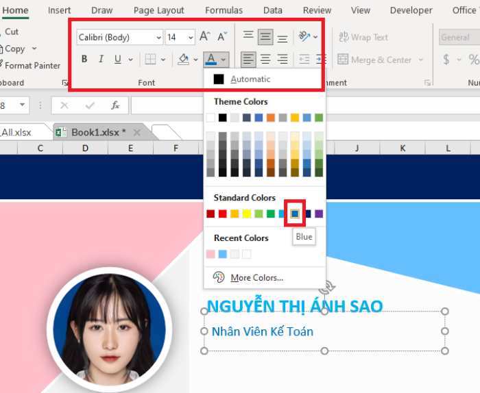 tạo cv bằng excel
