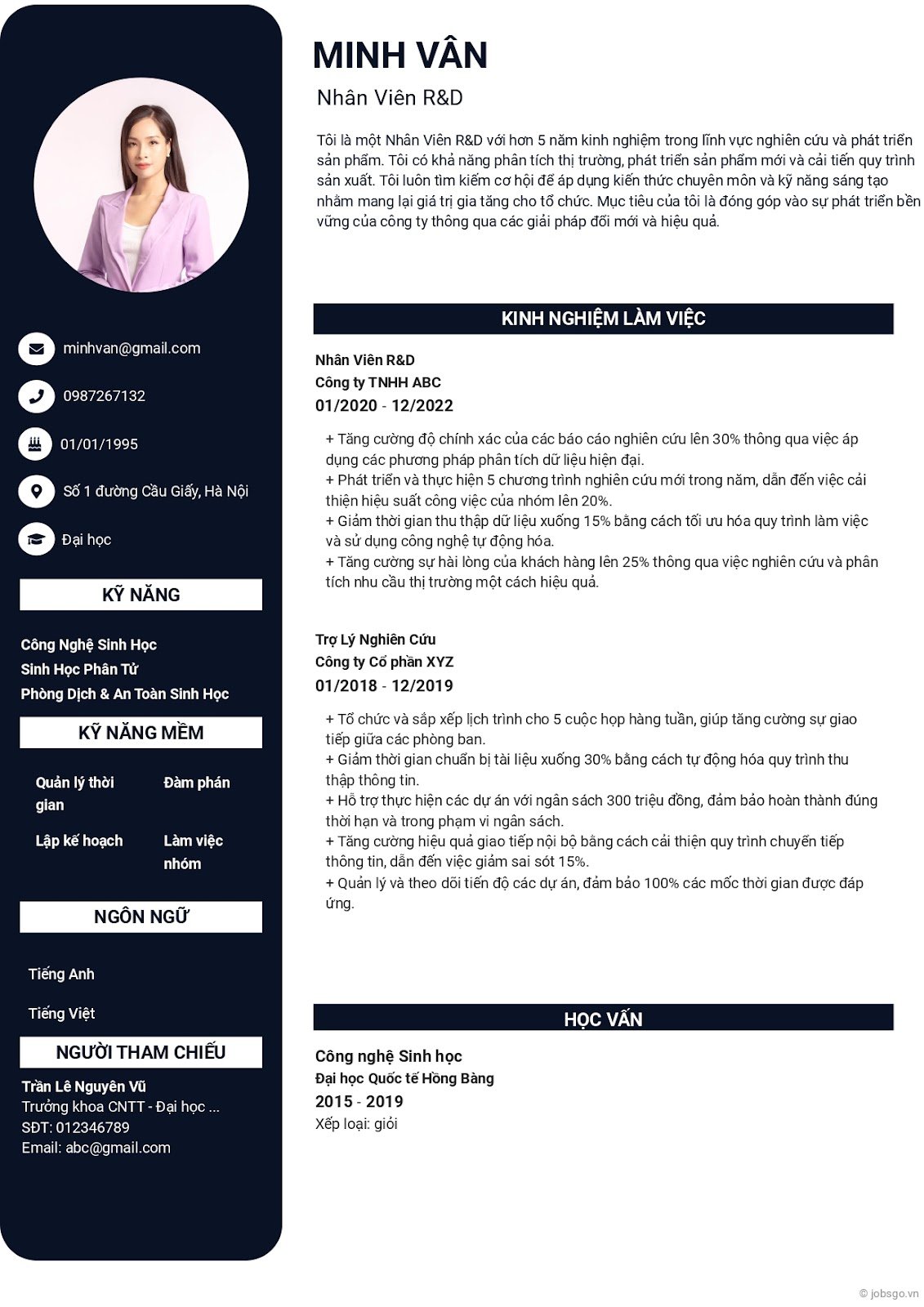 CV ngành công nghệ sinh học - image 6