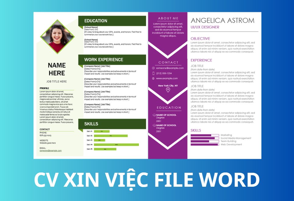 Mẫu CV xin việc file Word - image 1