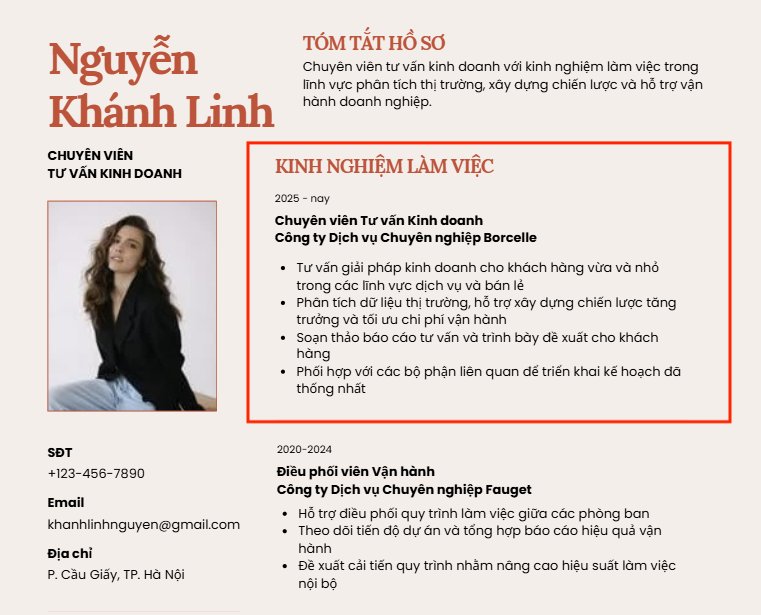 Cách viết kinh nghiệm 33win.com https //m.33win1.com trong CV - image 1