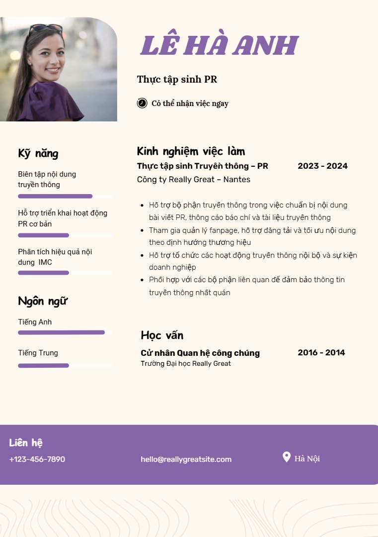 Cách viết kinh nghiệm 33win.com https //m.33win1.com trong CV - image 7