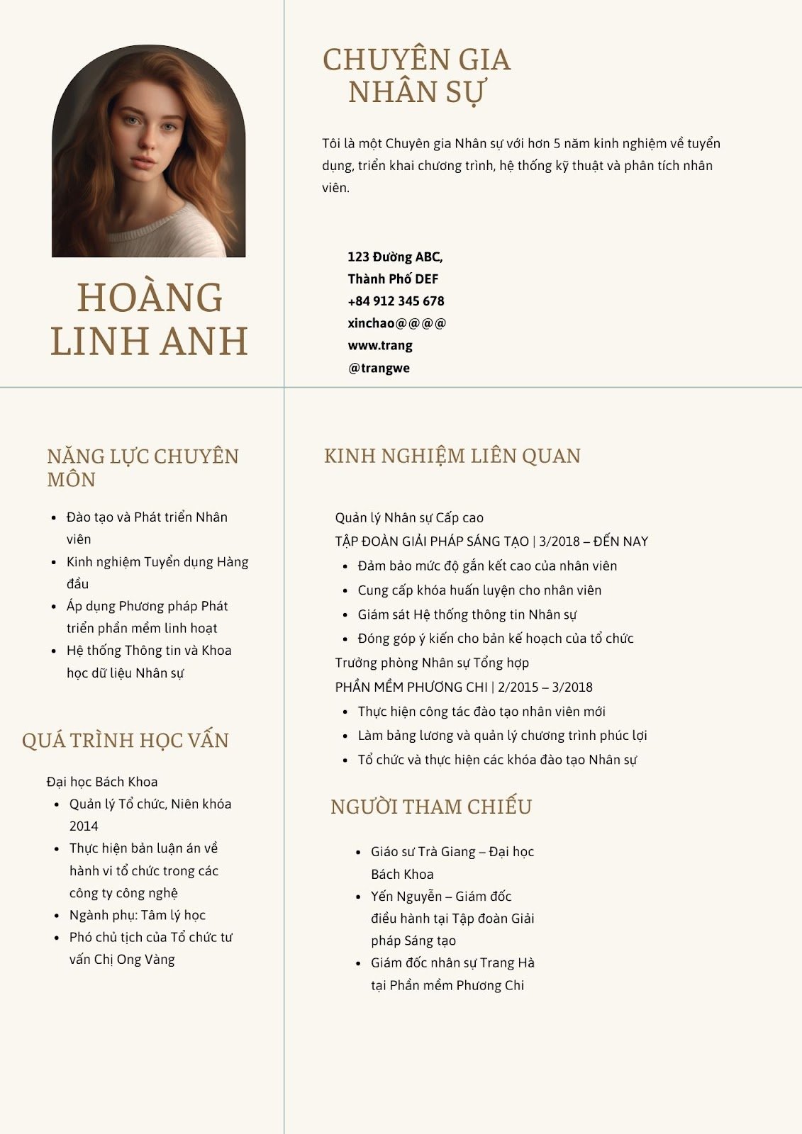 CV ngành nhân sự - image 8