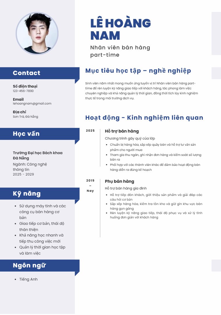 Mẫu CV xin việc đơn giản - image 1