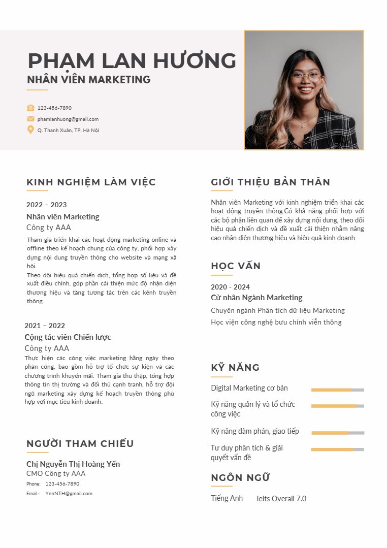 Mẫu CV xin việc đơn giản - image 11