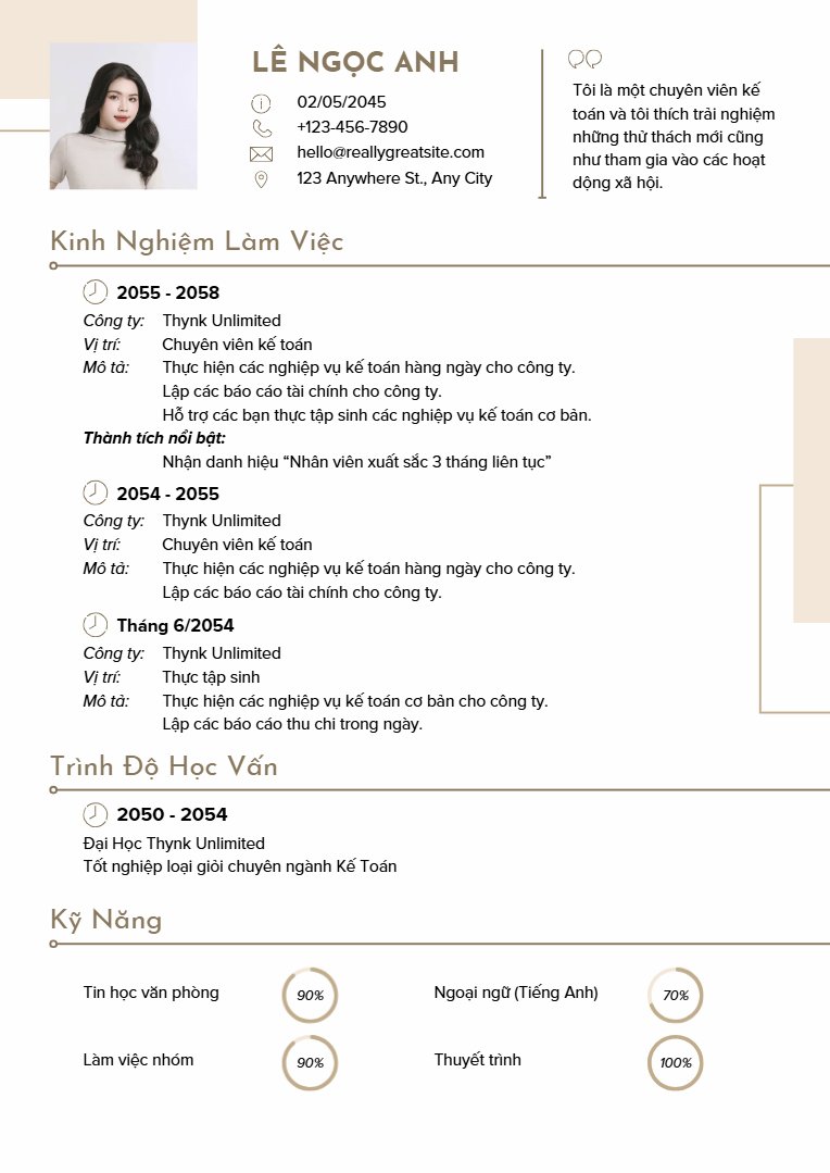 Mẫu CV xin việc đơn giản - image 7