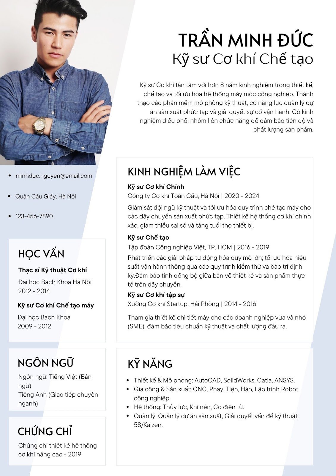 mẫu cv xin việc ngành ô tô - image 8