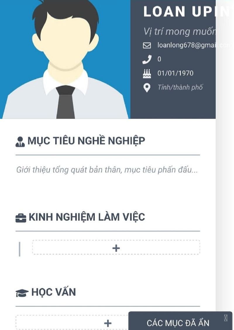 Tạo CV trên điện thoại - image 6