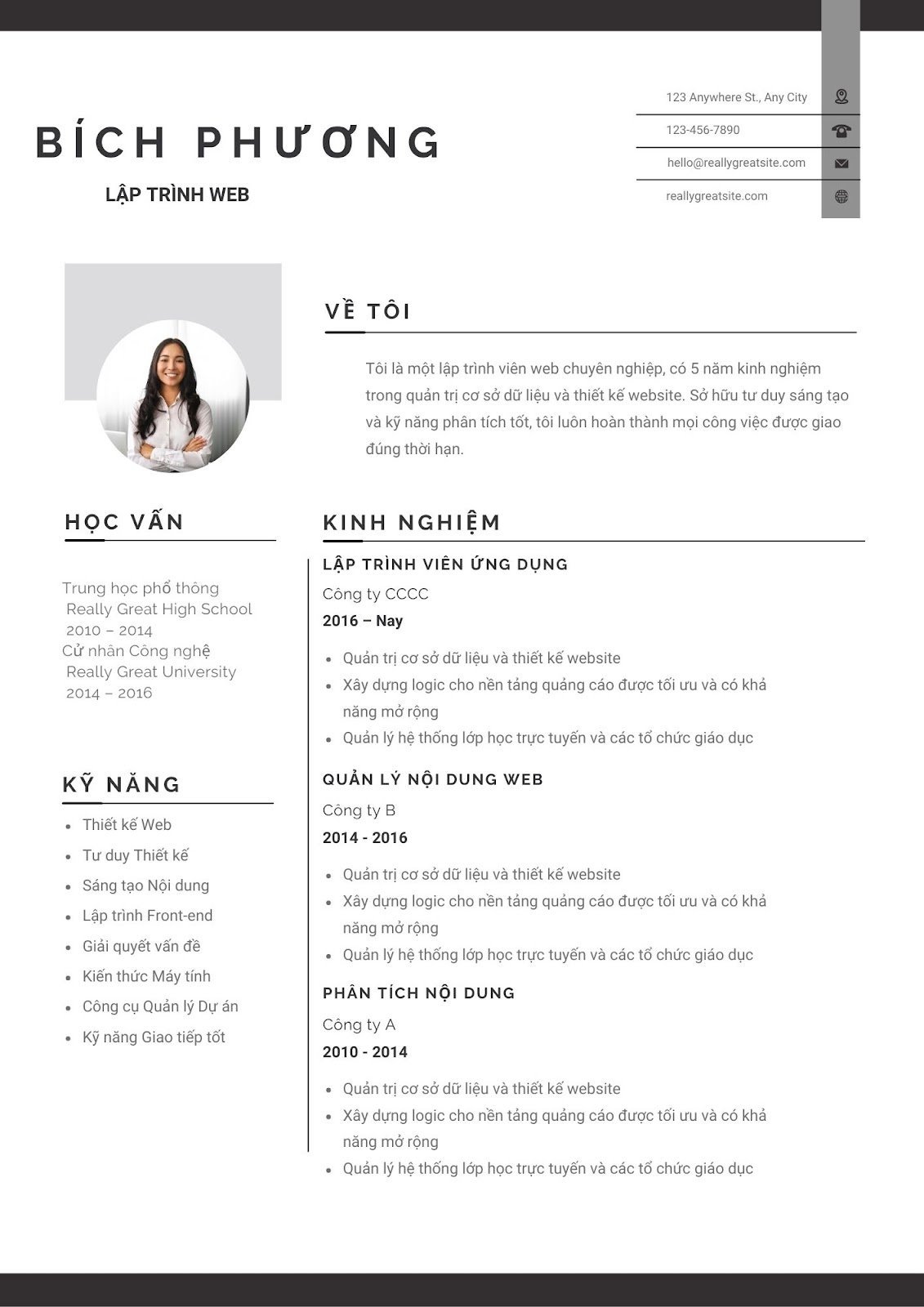 Mẫu CV IT - image 5