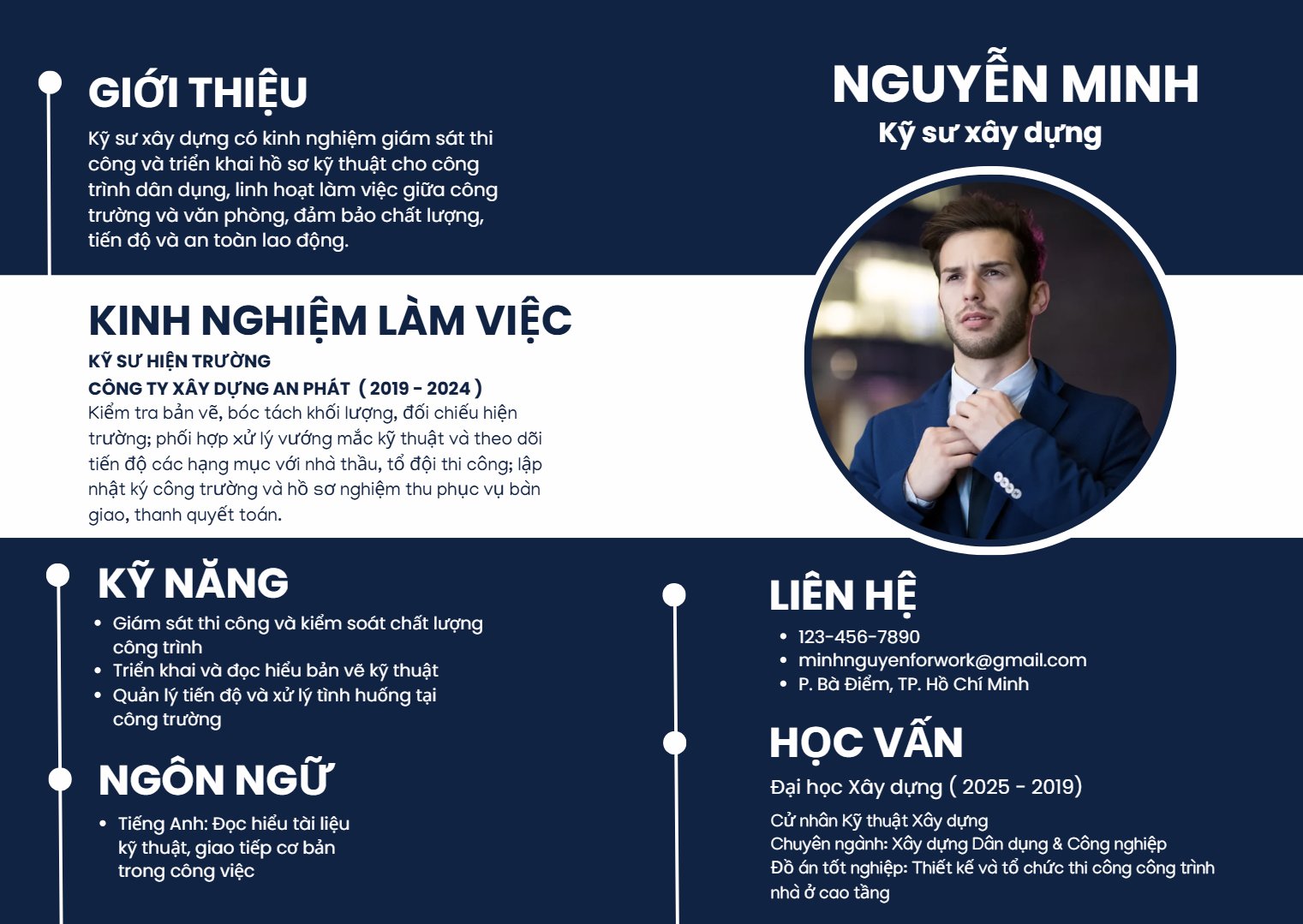 Hướng dẫn viết CV xin việc xây dựng cho các vị trí trong ngành