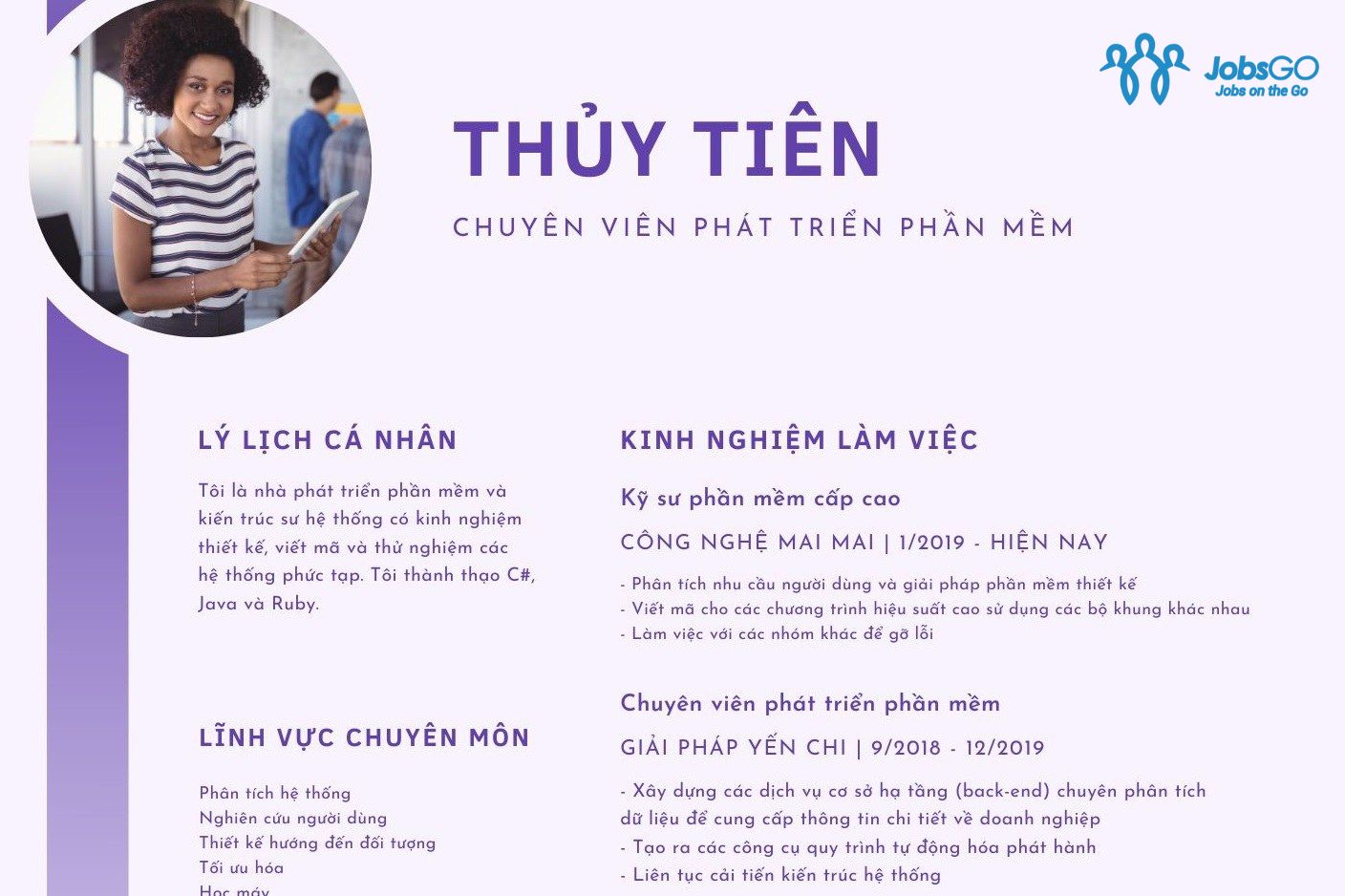 C&aacute;ch Viết Mẫu CV Xin Việc Chuẩn